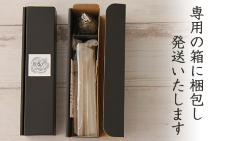 南部鉄器 風鈴 ウインドチャイム × リボン短冊 シルバーブルー 【アート＆クラフトラッピング】 室内用 鉄器 リボン 短冊 和紙 手作り ハンドメイド おしゃれ オシャレ オススメ おすすめ