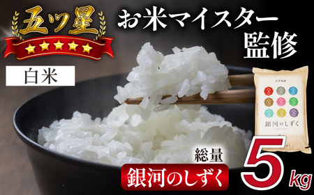 五ツ星お米マイスター 厳選 雫石町産 銀河のしずく 精米 5kg 1袋 【諏訪商店】 米 こめ コメ 白米 ご飯 ごはん ライス グルメ 食料 五つ星 5つ星 5ツ星 お米 マイスター 5キロ 国産 岩手県産 産地直送 プレゼント お取り寄せ 仕送り 人気 おすすめ