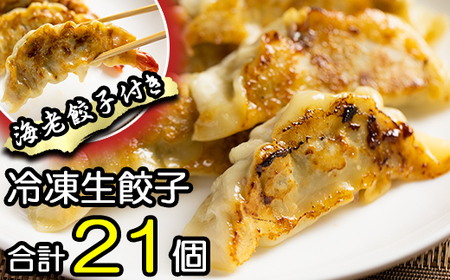 冷凍生餃子 【肉餃子12個＋えび餃子9個】 ／ 餃子 ぎょうざ ギョウザ ギョーザ 中華惣菜 【みたけ飯店の餃子】