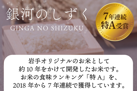 1月より順次発送【定期便 2ヵ月】令和7年産 銀河のしずく 無洗米 10kg 定期便 AE195-01