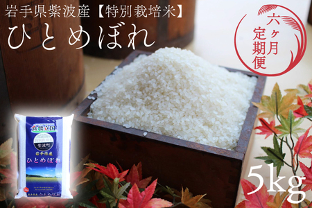 【定期便 3ヶ月】令和7年産 特別栽培米 ひとめぼれ 精米 5kg 白米 定期便 AD048