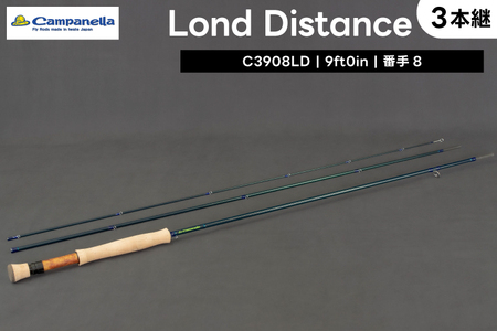 BI018 オールハンドメイドフライロッド Campanella3908LD