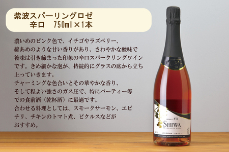 【23日まで年内発送】ワイン 紫波スパークリングワイン 白・ロゼ2本セット AL065-1