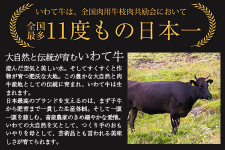 全国最多日本一獲得牛！いわて牛の本格ローストビーフ　絶品 西洋わさびソース付き
