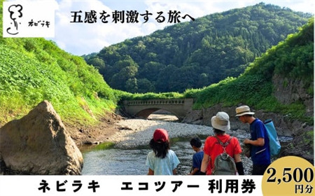ネビラキ エコツアー 2,500 円分チケット