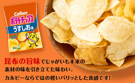 カルビーポテトチップス＜うすしお＞16袋入×1箱《千歳工場製造》