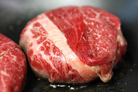 北海道産牛霜降りハンバーグ6個セット　【お肉・ハンバーグ】