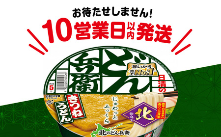 日清 北のどん兵衛 きつねうどん [北海道仕様]12個