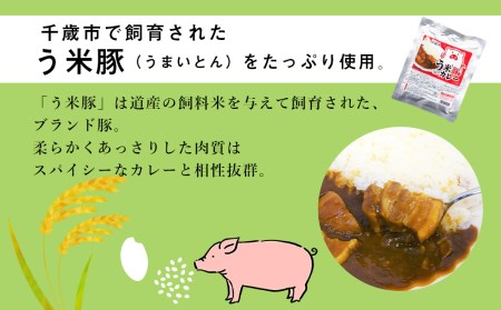 う米豚カレー200g×8袋　【加工食品・惣菜・レトルト】