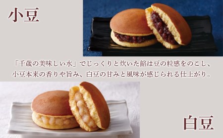 どら焼き2種詰め合わせ（小豆・白まめ）12個入《 北海道千歳市 もりもと》◇