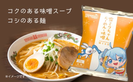 新千歳空港限定：雪ミク】雪ミクちゃん＊ラーメン(味噌味)20食セット