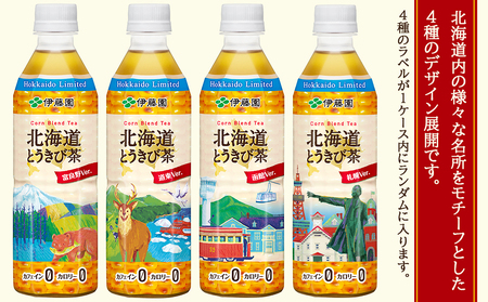 【定期便 全12回】【北海道限定】北海道とうきび茶 500ml×24本