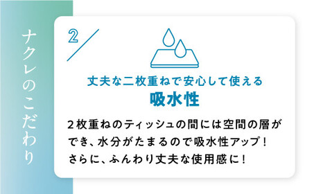 ハンドタオル ナクレ  50箱 (5箱組×10セット 120組 240枚) ペーパータオル ハンドペーパー キッチンタオル キッチンペーパー 紙  厚手 ティッシュ キッチン トイレ 大容量 日用品 消耗品 防災 備蓄 年内発送 年内配送 年末年始