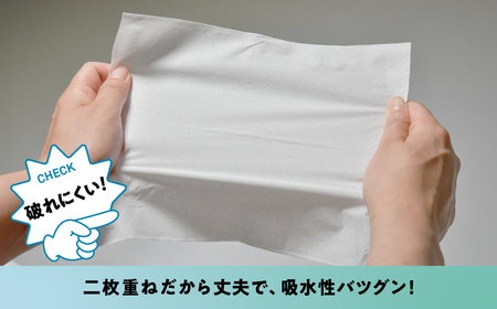 【3回配送/2ヶ月に1回定期便】ペーパータオル ナクレ ハンドタオル 15箱(5箱組×3セット 120組 240枚) 