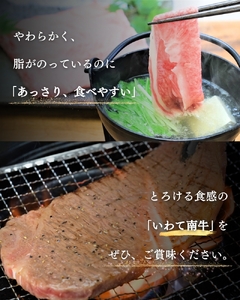 牛肉 いわて南牛 もも肉 スライス 500g A3等級以上 【全国肉用牛枝肉共励会最優秀賞受賞】/【kry308-iwate-500B】