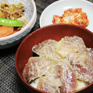 ブリの漬け丼の具（しょうゆ100g×3・ごま100g×3）セット｜冷凍 味付き ぶり 鰤 海鮮 丼の具 2種 岩手 iwate