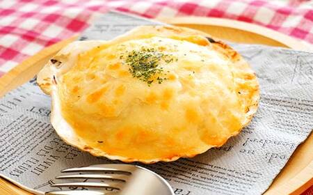 川石水産のほたてグラタン4個と自園自譲ワイン紫波ミニボトル辛口2本セット 【川石水産＆紫波フルーツパーク】 三陸山田 山田町 紫波町 返礼品のコラボ ワインに合う 惣菜 YD-875