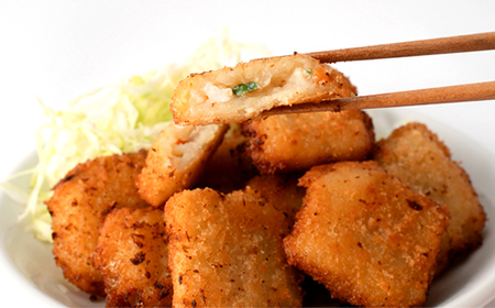 柔らかイカ葱カツ　1.12kg(280g×4袋)小分けの簡単冷凍おかずでお弁当にも最適な一品♪_魚介・海産物   _【配送不可地域：離島】【1593166】