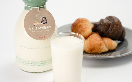 なかほら牧場牛乳〔500 ml〕2本セット_卵・乳製品 牛乳  ミルク みるく_【配送不可地域：離島】【1354886】