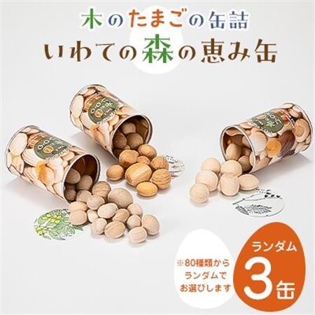 「いわての森の恵み缶」ランダム3缶set　“木のたまごコロロ”_雑貨   _【1419718】