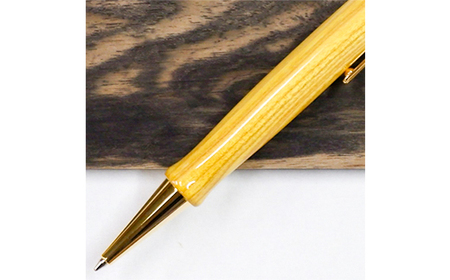 木製ボールペン(百木ペン)クリック　漆・金具ゴールド金10K_ボールペンボールペンプレゼントプレゼントプレゼント_【配送不可地域：離島・沖縄県】【1400107】