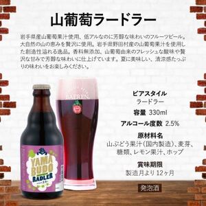 山葡萄ラードラー 330ml瓶　6本セット【1434591】