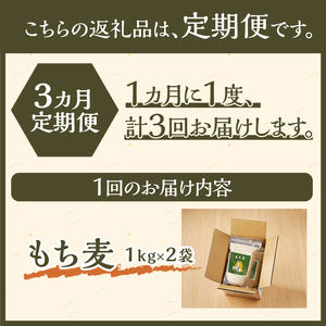【豊富な食物繊維】もち麦3ヶ月連続お届け