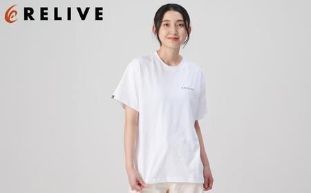 【数量限定】リライブシャツプレミアム/コットン/ロゴ有/ホワイト（Sサイズ）【ファッション 服 Tシャツ カットソー 衣料 トップス 人気 女 男 スポーツ ゴルフ ウェア アウトドア 仙台市 リラックス カジュアル シンプル トレンド 春 夏 秋 冬 メンズ レディース ユニセックス】