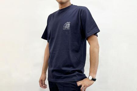 仙台・宮城の観光Tシャツ　「猫に七夕」Tシャツ　Mサイズ　［S-04］