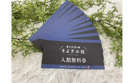 【ふるさと納税】愛子天空の湯 そよぎの杜 入館無料券11枚　温泉 露天風呂 サウナ 日帰り 天然温泉 観光 旅行 旅 回数券 入浴券 仙台市