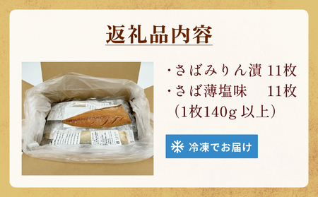 さばみりん漬 さば薄塩味 味わいセット 腹骨取り 無添加 さば 鯖　 骨抜き 保存料なし 着色料なし 無添加調味タレ