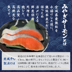 鮭 切り身 みやぎ サーモン 寒風干し 800g×2 宮城県産銀鮭 銀鮭 切身 冷凍 国産