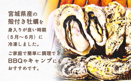 殻付きかき レンジ1P 簡単調理 BBQ 牡蠣 カキ 蒸し牡蠣 三陸 海鮮 魚介 海鮮物 レンジで簡単調理