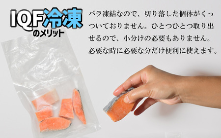 【訳あり】お試し用 骨取り 銀鮭 切り落とし 200g 簡易包装 冷凍 甘塩 仕立て｜鮭 サーモン 骨なし 骨取り 訳あり 