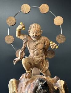 仏像 雷神像｜彫刻 工芸品 木製 赤井彫刻工房