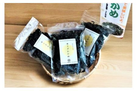 【2つの食感】 三陸産 サラダわかめ 170g ×3袋 [小野徳 宮城県 気仙沼市 20565558]