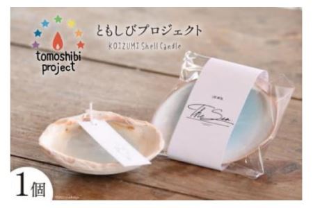 気仙沼の海をイメージしたキャンドル KOIZUMI Shell Candle 1個 [Nr.12（ともしびプロジェクト） 宮城県 気仙沼市 20563585]