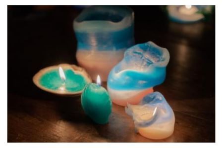 気仙沼の海をイメージしたキャンドル KOIZUMI Shell Candle 1個 [Nr.12（ともしびプロジェクト） 宮城県 気仙沼市 20563585]