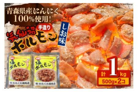 焼肉 ホルモン 気仙沼ホルモンしお味500g×2個 [からくわ精肉店 宮城県 気仙沼市 20563692]