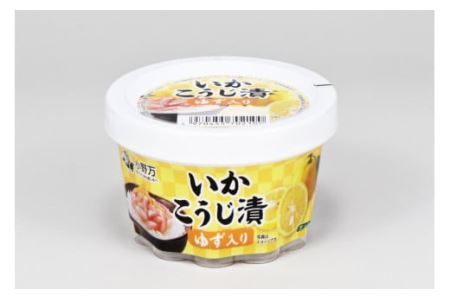 いかこうじ漬ゆず入り 180g 6個セット [小野万 宮城県 気仙沼市 20564603]