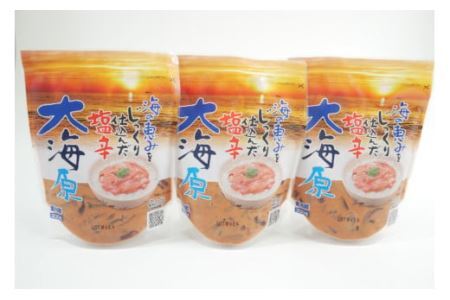 海の恵みをじっくり仕込んだ塩辛 大海原 300g 3個セット [小野万 宮城県 気仙沼市 20564654]