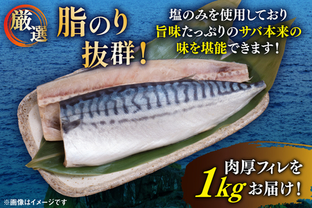 サバ フィレ 切り身 1kg [かわむら家 宮城県 気仙沼市 20565473]