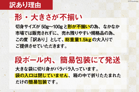 訳あり 無添加 減塩 塩銀鮭 切身 総重量1.5kg [足利本店 宮城県 気仙沼市 20564776] 魚 魚介類 サーモン 鮭 海鮮 魚介 甘塩味 塩分控えめ 規格外 不揃い さけ サケ 鮭切身 シャケ 切り身 銀鮭切り身 簡易包装 家庭用 冷凍