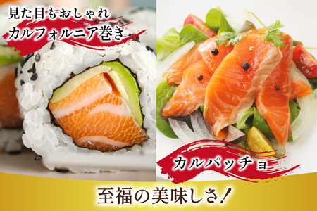 訳あり トロサーモン 切り落とし 1kg (125g×8p) 無添加 個包装 [足利本店 宮城県 気仙沼市 20565737]