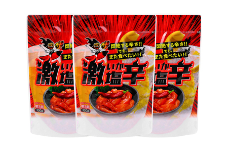 激辛いか塩辛 130g×3個 セット [小野万 宮城県 気仙沼市 20565717]