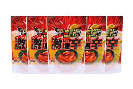 激辛いか塩辛 130g×5個 セット [小野万 宮城県 気仙沼市 20565718]