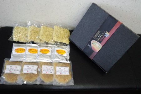 新仙台藩名物・気仙沼ふかひれ姿煮ラーメン４食入り [丸光製麺 宮城県 気仙沼市 20563383]