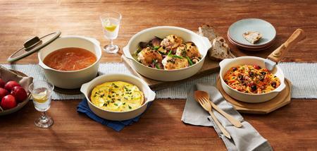 お皿になるフライパン8点セット DPAN-8S アイボリー