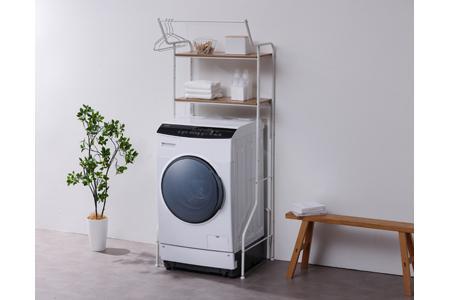 ランドリーラック スタイルランドリーラック ハンガーバー付き HSLR-695R ホワイト