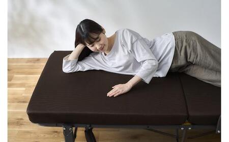 折りたたみ電動リクライニングベッド OTBSS-KDH ブラウン